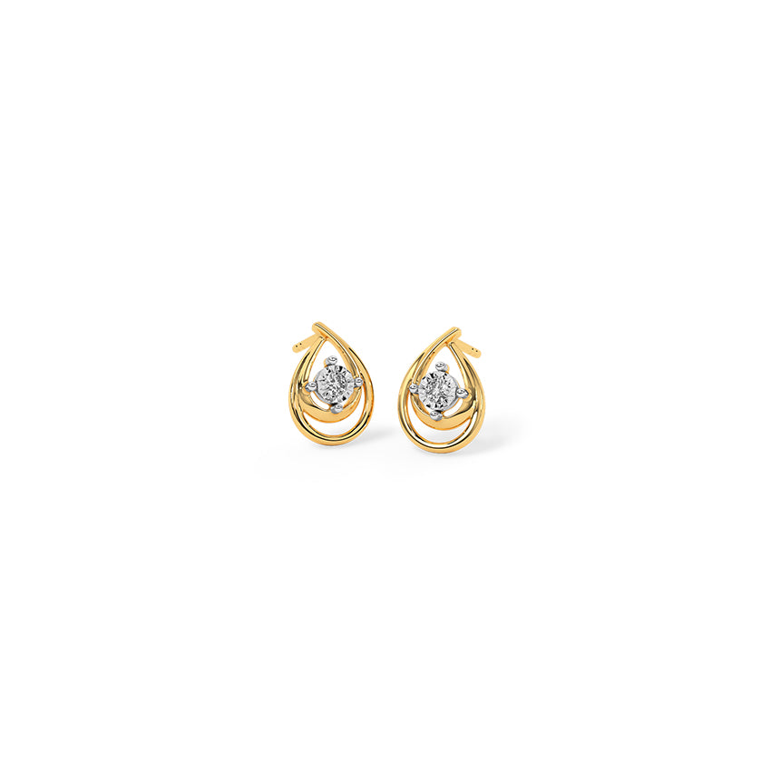 Dual Pear Diamond Stud Earrings 3